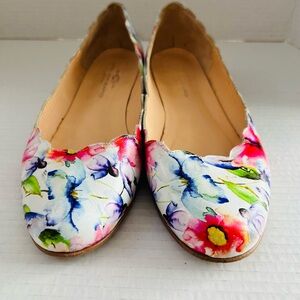 Designer, Brenda Zaro, Floral Print Women's Flats